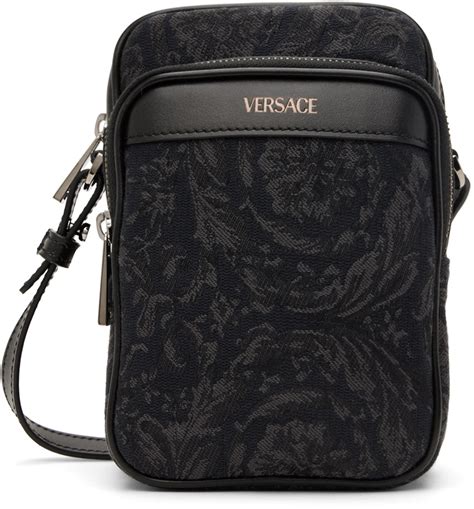 versace black beg|Versace athena bag.